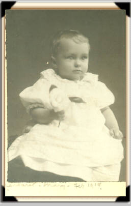 Margaret Mary Dealy 1 year old. February 1908.