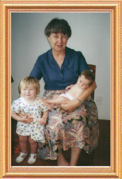 Minnie with Charlotte and Madeline circa 1997 in Auckland N.Z.